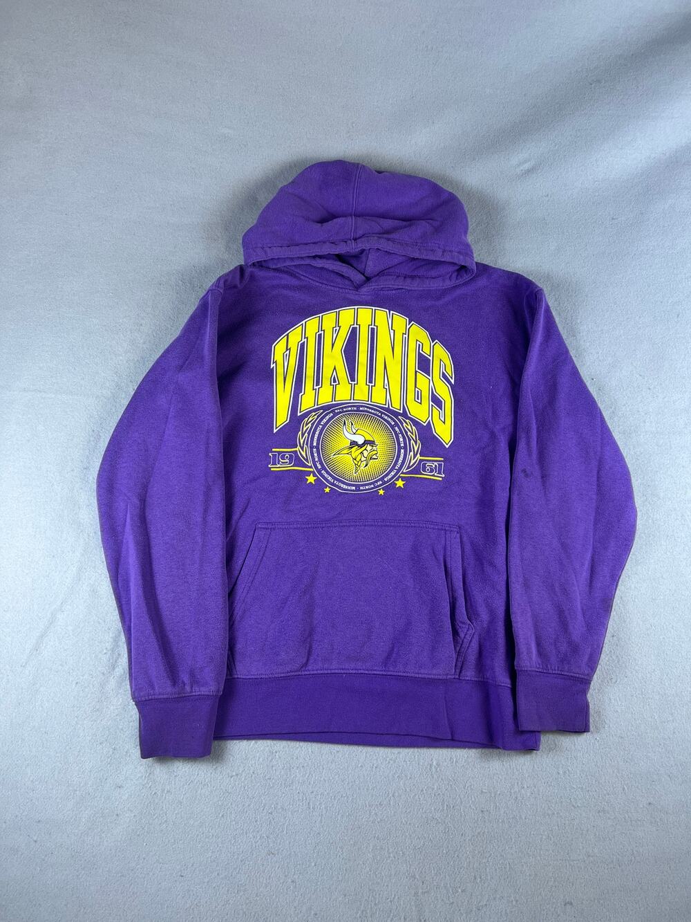 Minnesota Vikings Hoodie Mens M Purple Ultra Game Fleece NFL Football Game Day